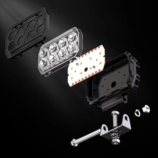 LED фар универсален 12V 24V